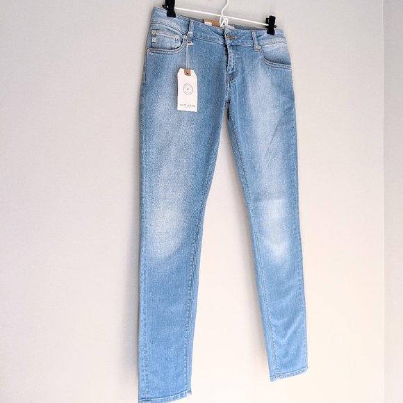 NWT MUD Jeans Sustainable Ethical Denim Skinny Lilly in Blue Pride Wash - Picture 7 of 12